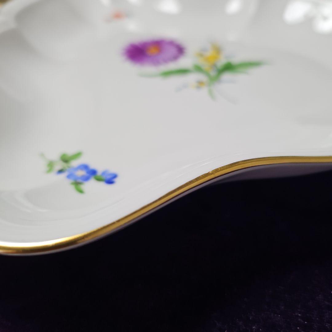 ②マイセン三角形の大皿 「お誂えケース」付き 2級