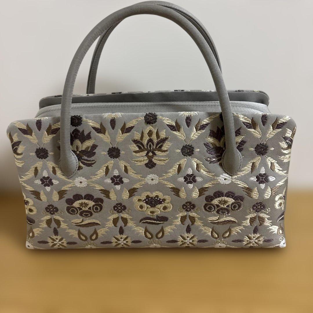 和装　利休バッグ　未使用　グレー伊と忠　茶席用バッグ　着物バッグ