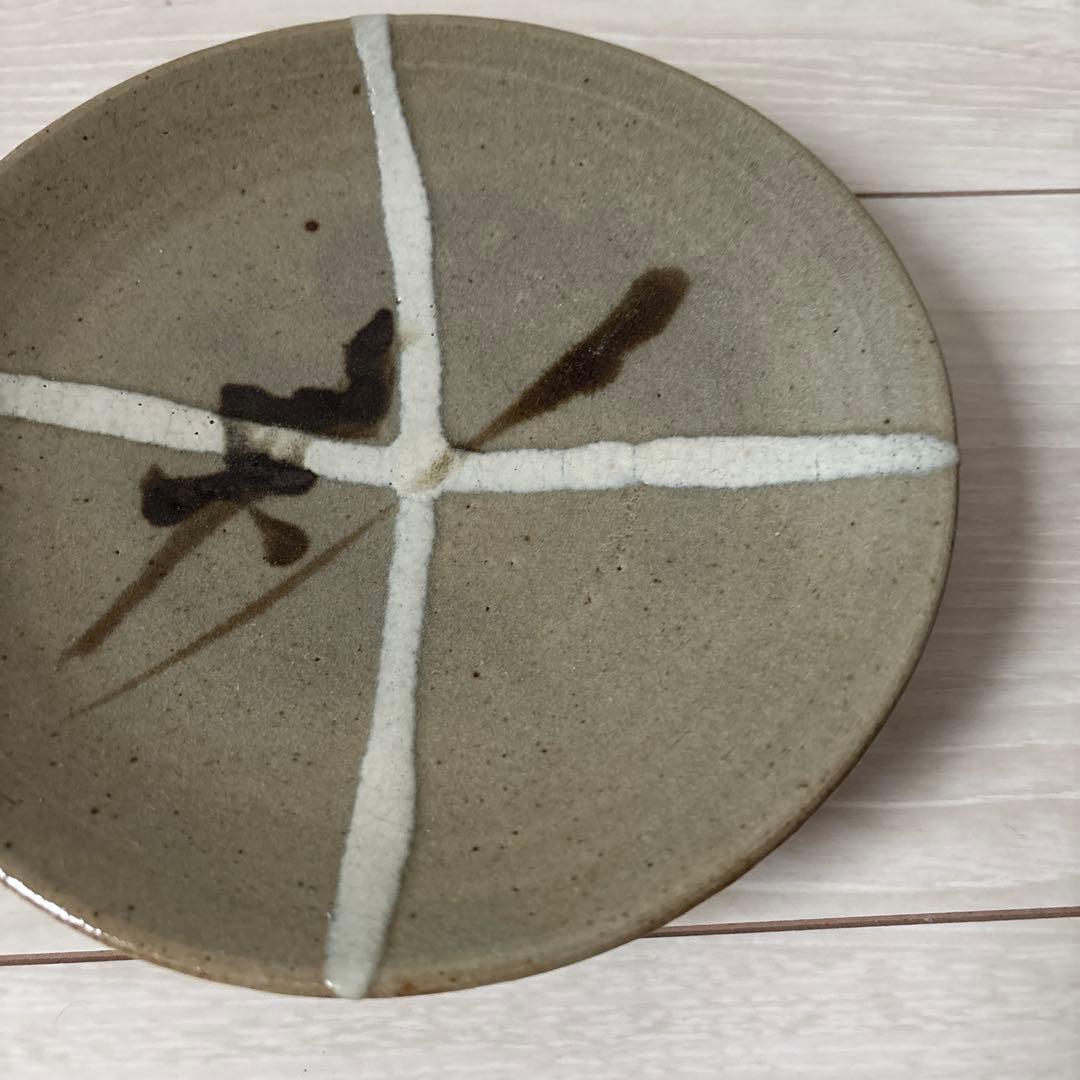 濱田庄司 流掛鉄絵皿