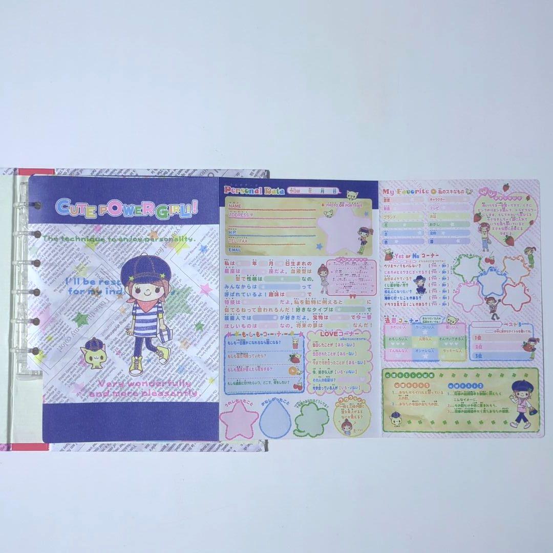 当時物 】平成レトロ プロフィール帳