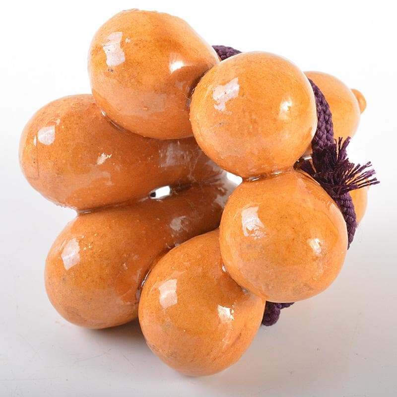 茶道具 佐々木 昭楽作 飴釉 六瓢 蓋置 共箱 V 5729