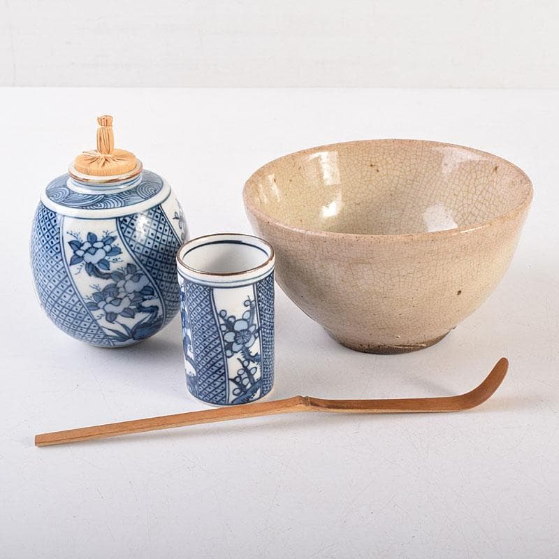 茶道具 黒塗茶箱 茶碗 朱塗 棗 香合など 十一点 一式 仕