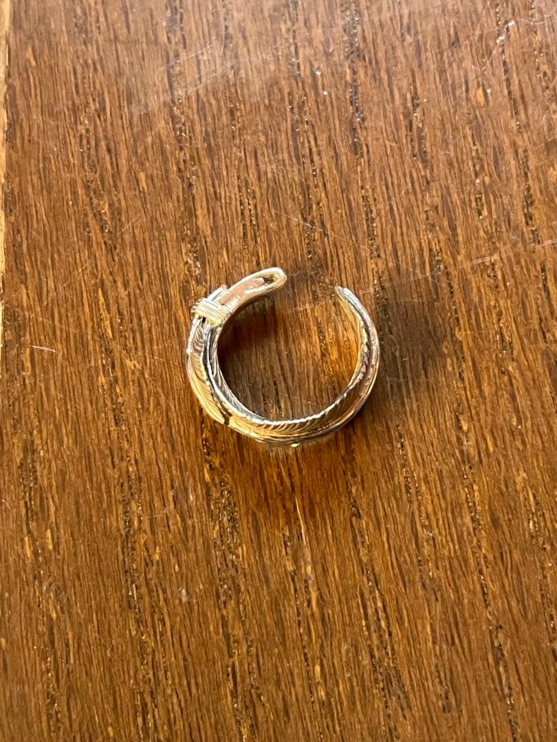 m*0様 アリゾナフリーダム　ハート付きフェザーリング　9号　ピンキーリング