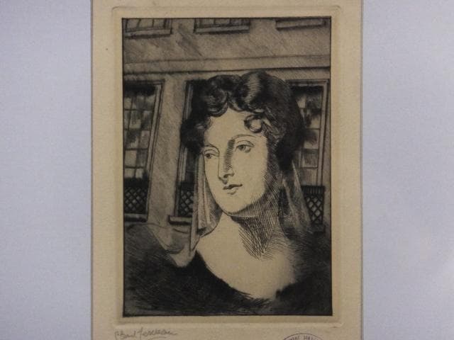 竹久夢ニ 木版画 版画 作品名 閨怨（けいえん） 竹久夢ニ 木