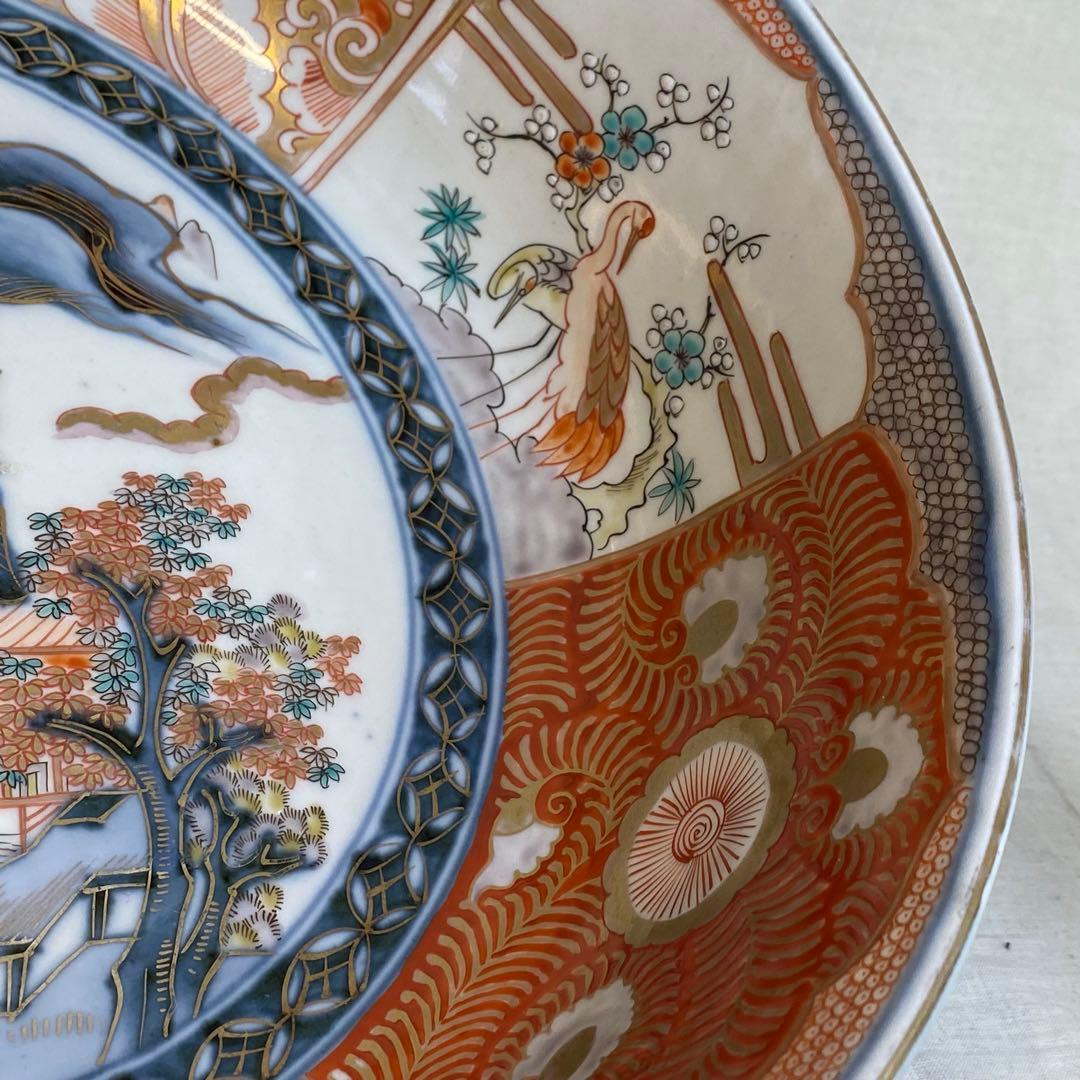伊万里 古伊万里 大聖寺伊万里 大鉢 花鳥文 金襴手 色絵 伊万里 古