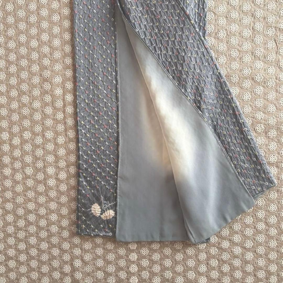 可愛い蝶々柄 絞り 小紋 正絹 お花見着物 ミナペルホネンお好きな方に