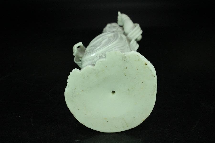 仏教美術 白高麗法隆寺形観音 共箱(K-LC864)