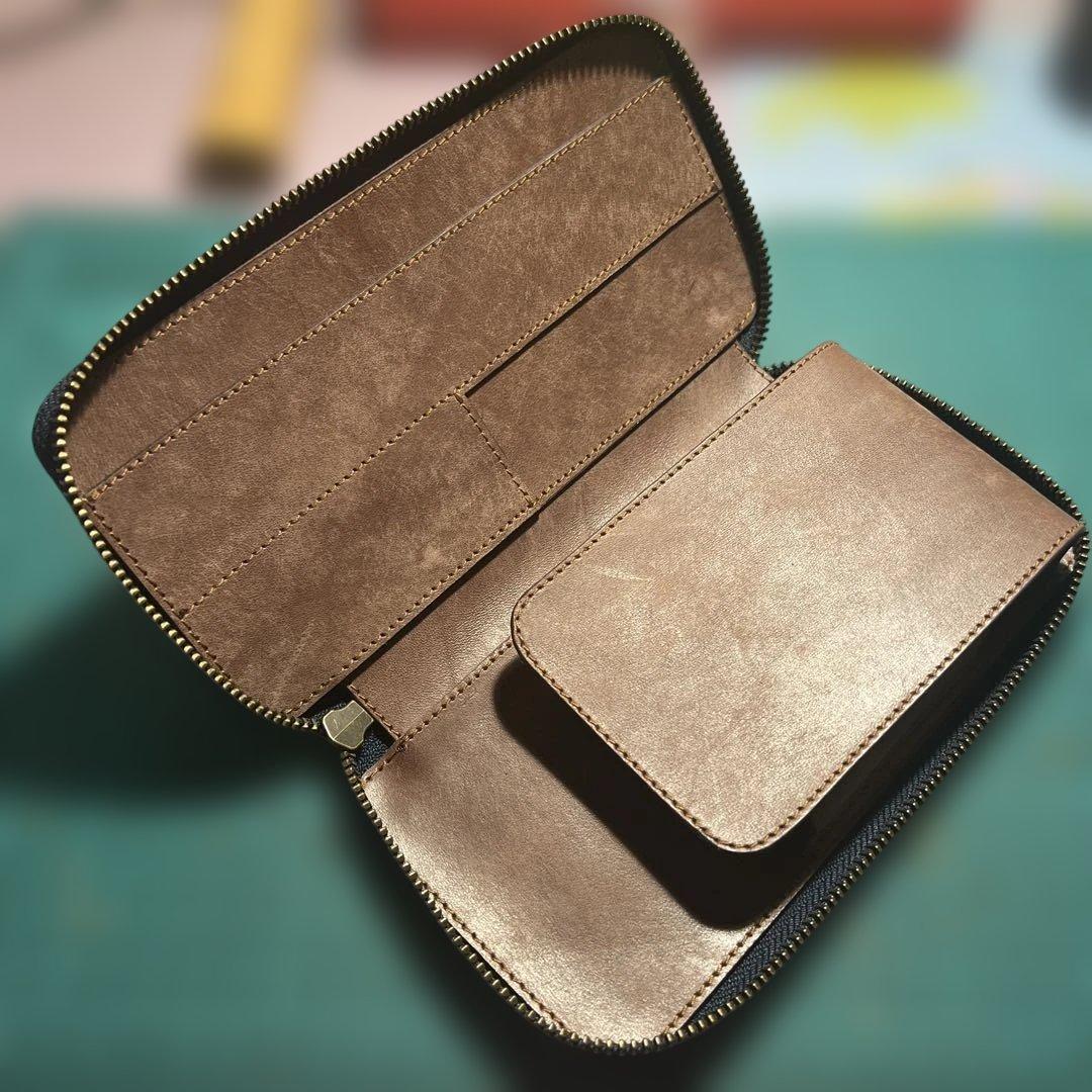 ラウンドジップ ペンケース （検 バハギア 工房楔 野原工芸 シーサー