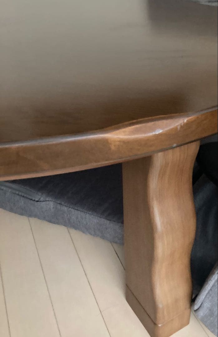 こたつ円形ダイニングテーブル ダークブラウン