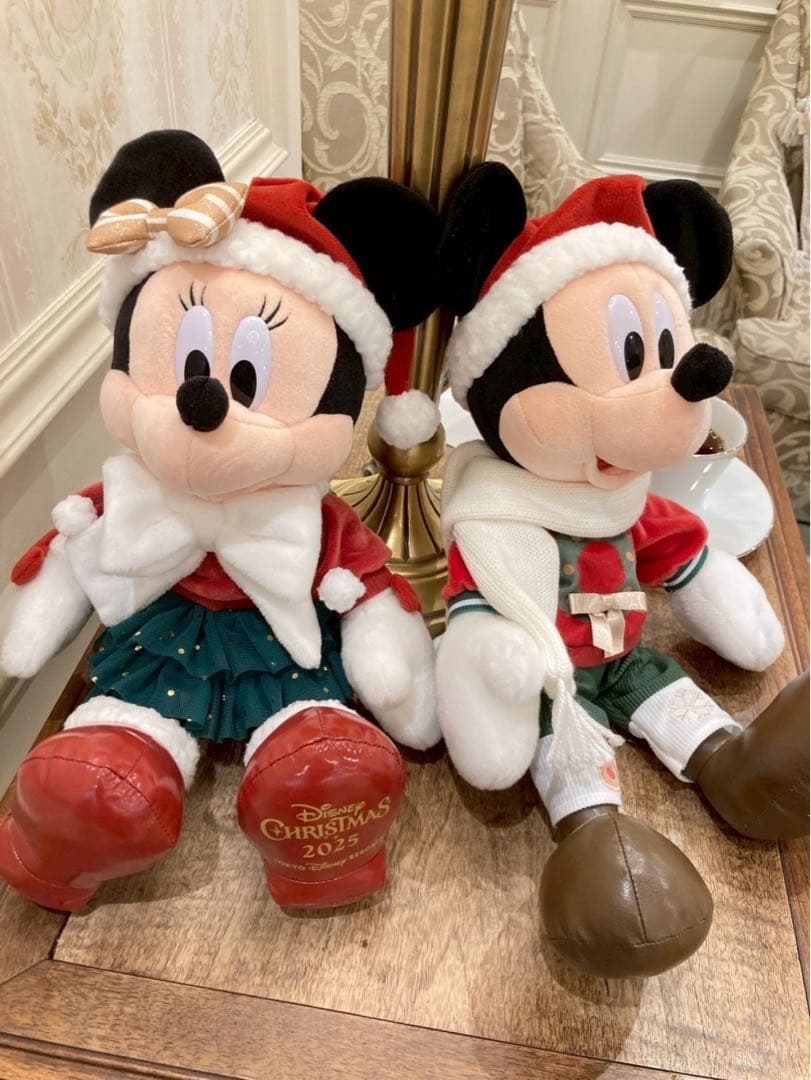 ディズニー ミッキー ミニー クリスマスぬいぐるみ 2025