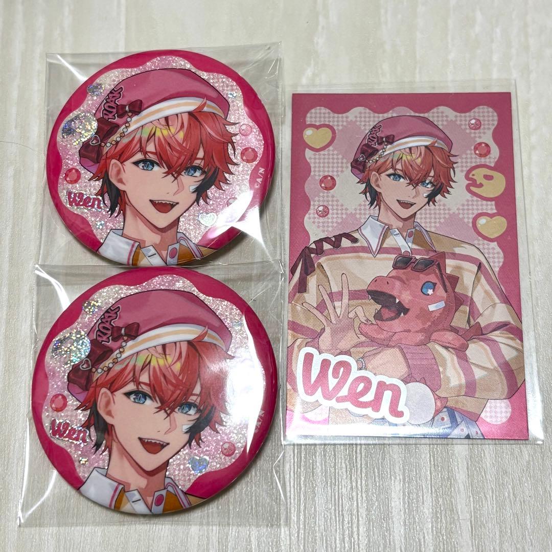 ぎゃうるふ 赤城ウェン 缶バッジ カード - メルカリ