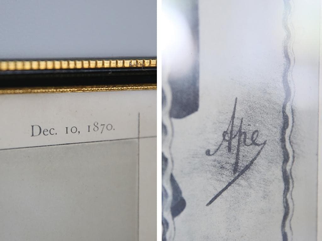 英国アンティーク古いパロディプリント絵/壁飾り/ウォールアート(87-277)