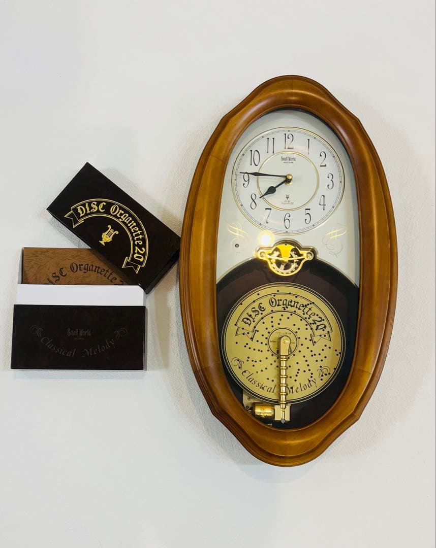 【新品】超レアオルガニートM729 壁掛時計ディスクオルゴール6枚付きお譲ります