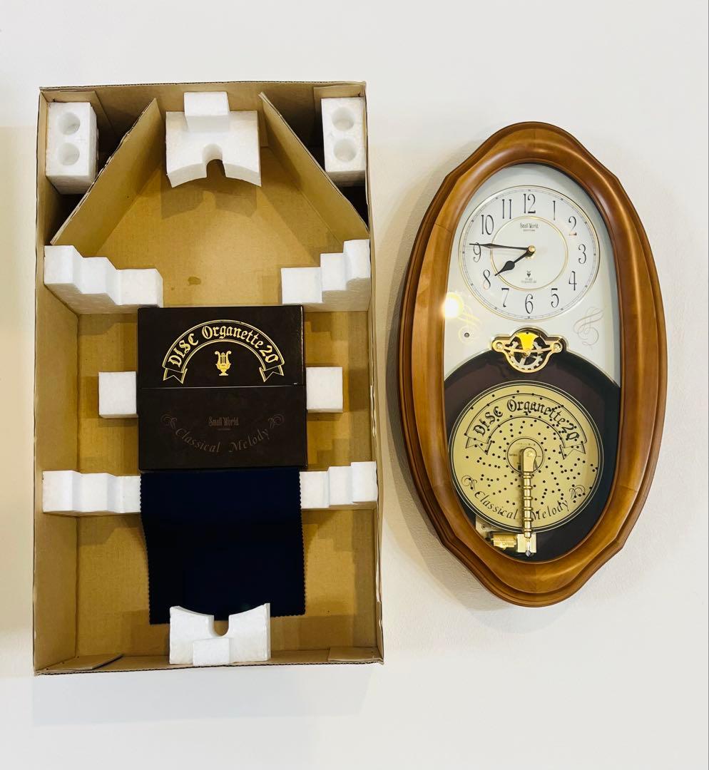 【新品】超レアオルガニートM729 壁掛時計ディスクオルゴール6枚付きお譲ります