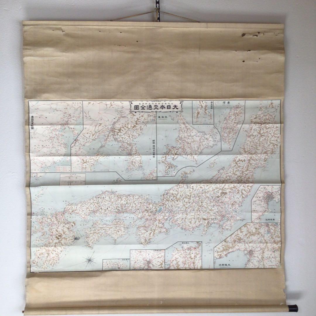 古物福の神の細い彫刻7.5センチ