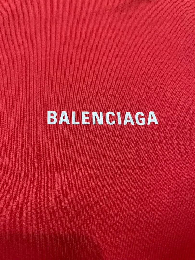 BALENCIAGA バレンシアガ プルオーバーパーカー 20AW レッド