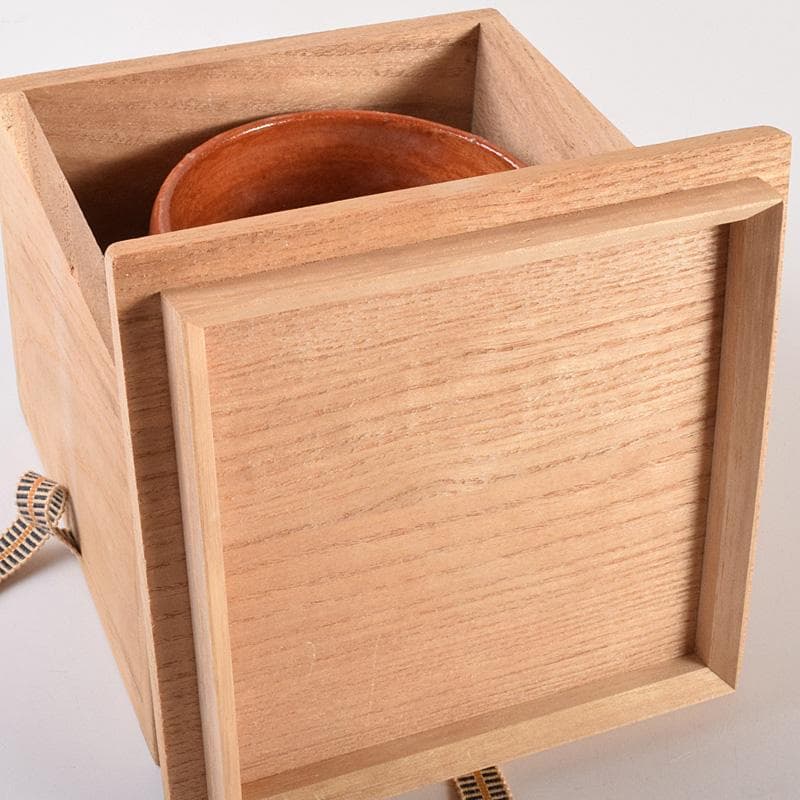 茶道具 楽吉左衛門 赤楽茶碗 時代箱付 V R7596