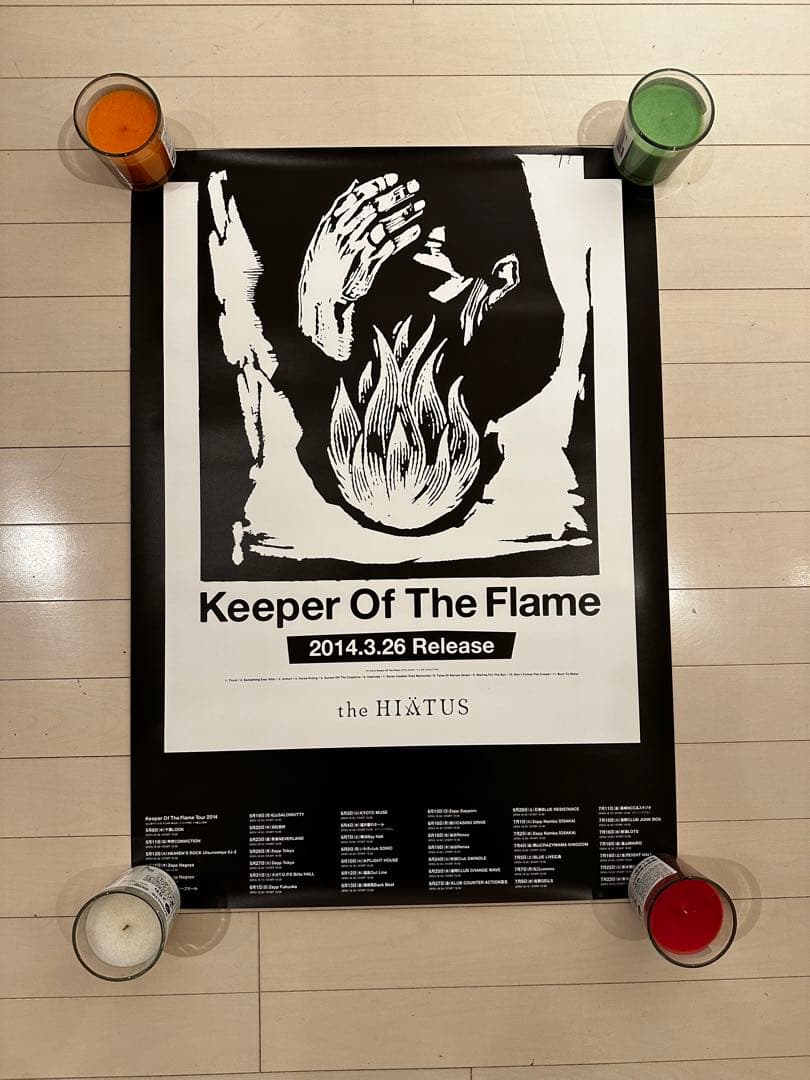 折線無　the HIATUS B2ポスター　4th ハイエイタス　細美武士 折線無 the HIATUS B2ポスター 4th ハイエイタス 細美武士 細美武士