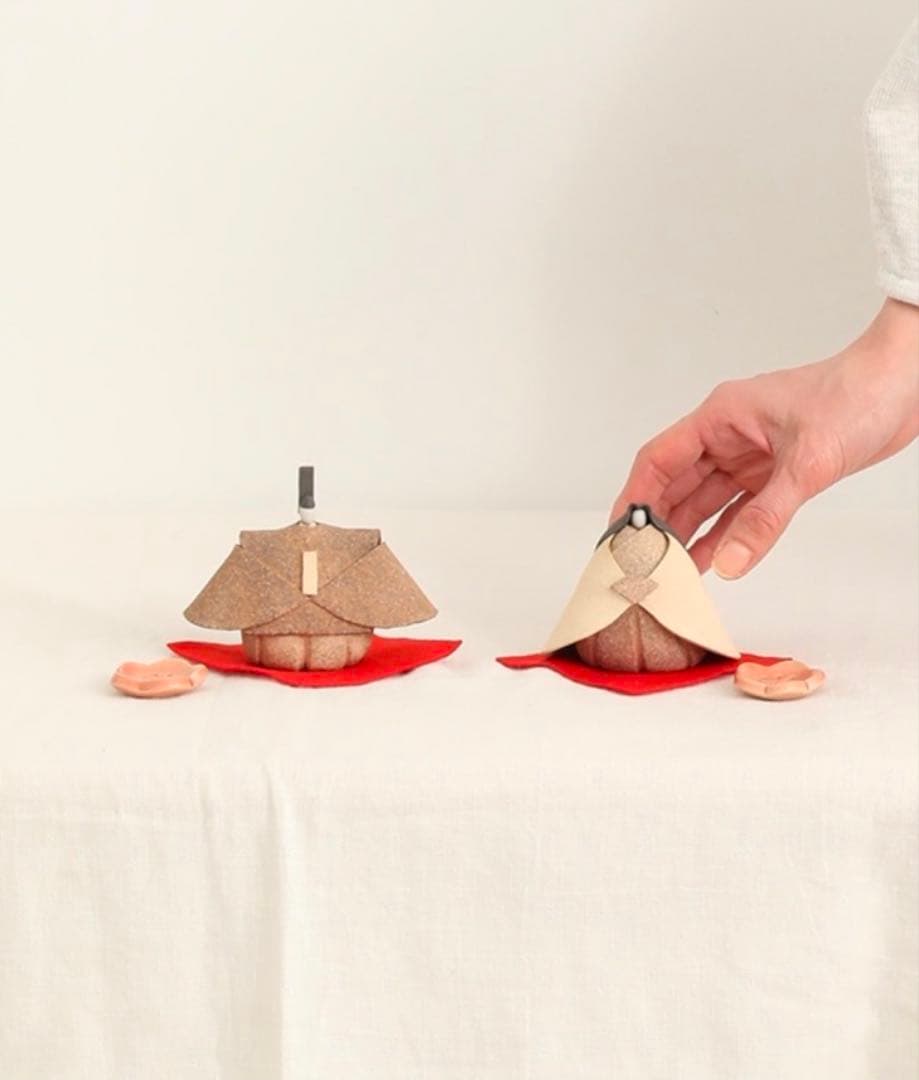 永田みどり　陶雛セット　ナチュラン限定　古陶里　ひなまつり