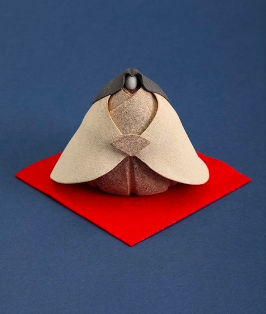 永田みどり　陶雛セット　ナチュラン限定　古陶里　ひなまつり