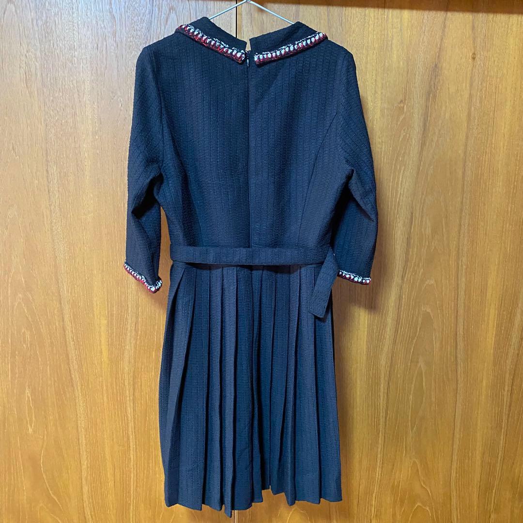 SOBRE ソブレ プリーツブレードワンピース キャバドレス　XL ラウンジ　黒