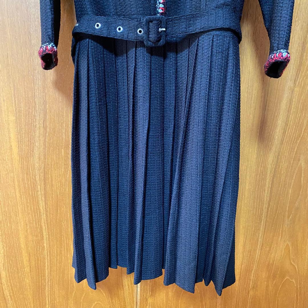 SOBRE ソブレ プリーツブレードワンピース キャバドレス　XL ラウンジ　黒