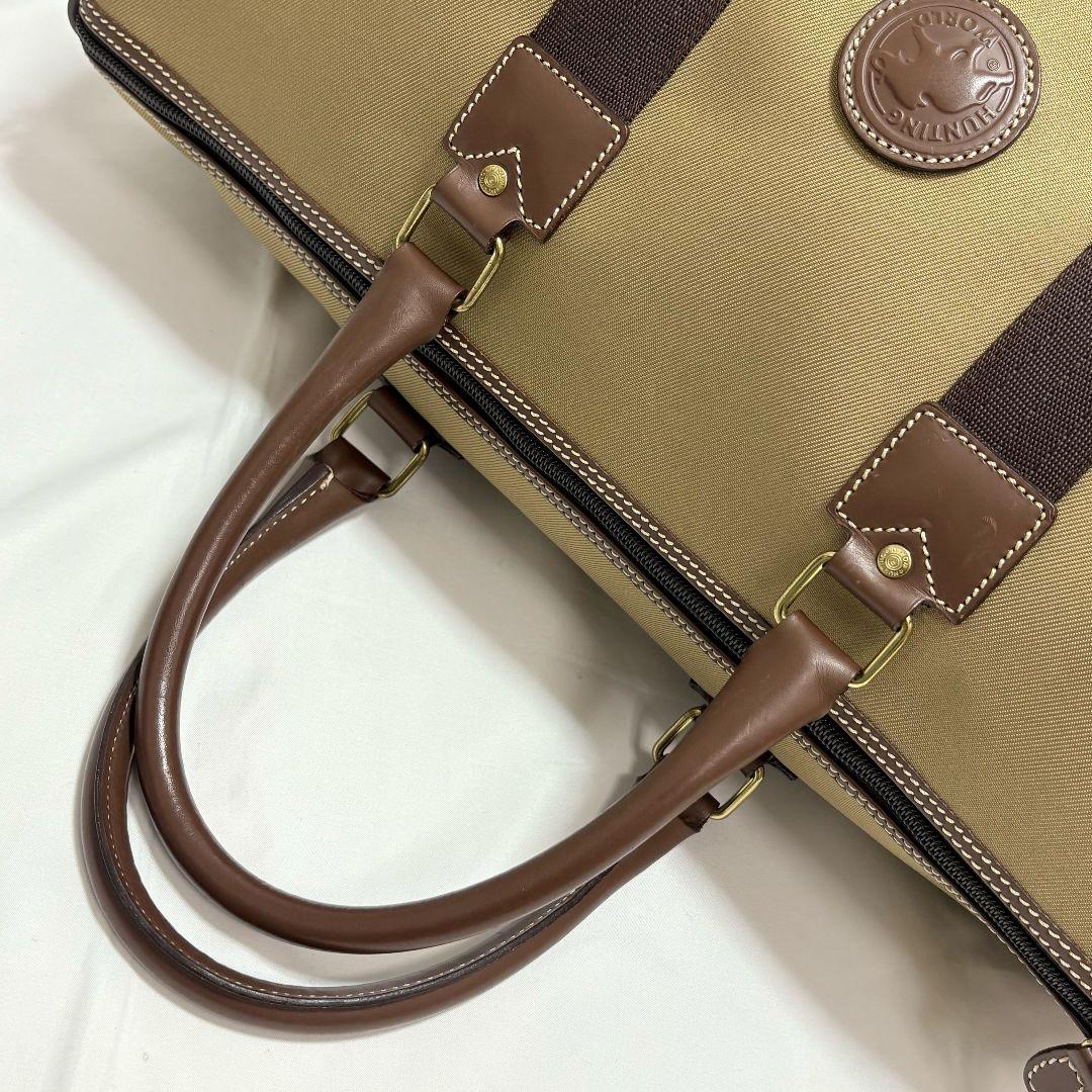 極美品✨ ハンティングワールド サファリ ボストンバッグ 大容量