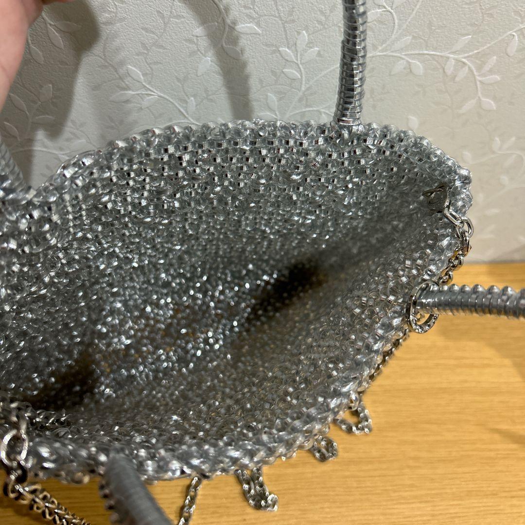 ビーズ バッグ 25×20cm ワイヤーバッグ ミディアム アンテプリマ風