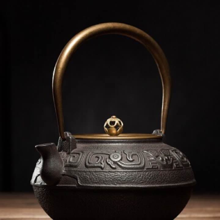 YZ 鉄器 急須 伝統工芸 手作り 鉄分補給 鉄瓶 002