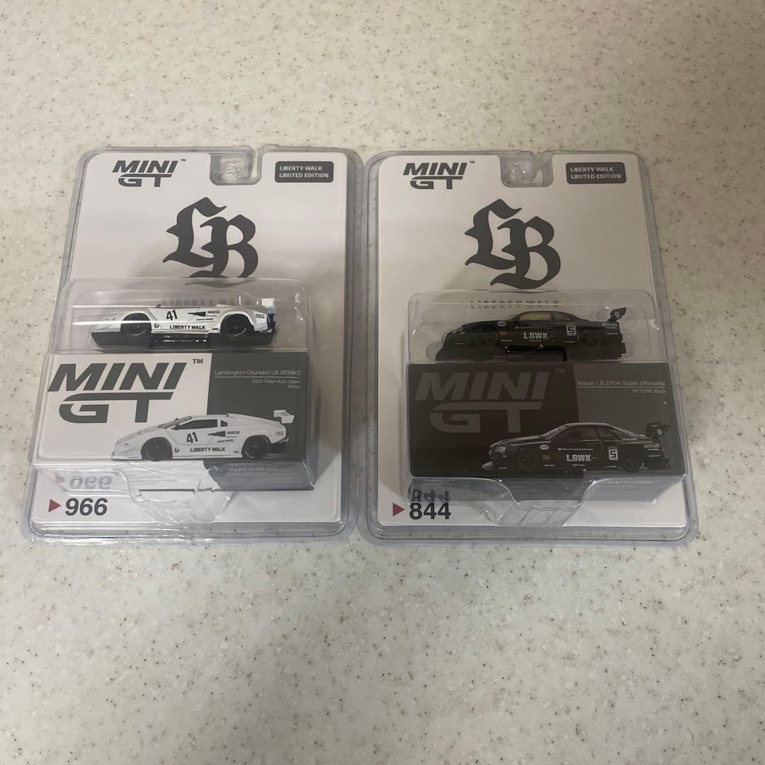限定 Mini GT ER34 + lamborghini LBWK 2個セット