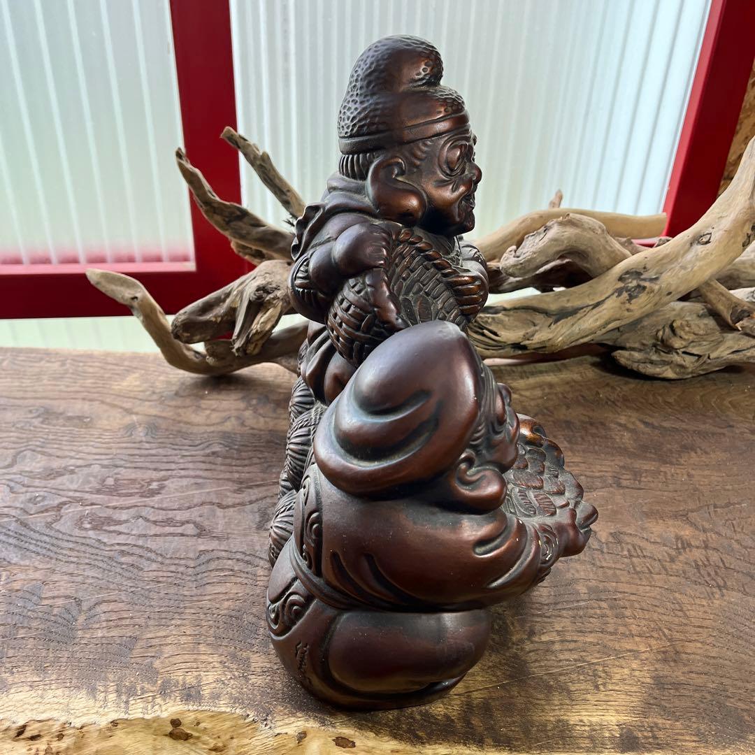 瓦焼／恵比寿様＆大黒様／ 置物／ 縁起物 ／七福神 - メルカリ