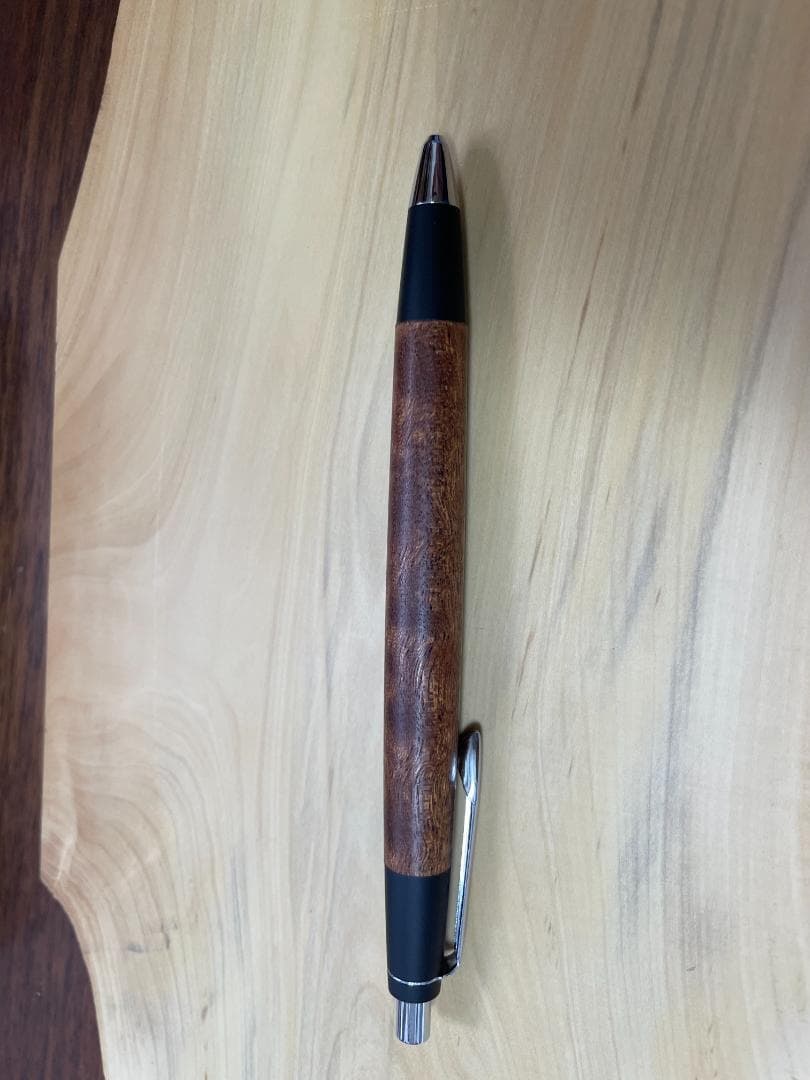 【野原工芸 木軸シャープペンシル】サペリ杢