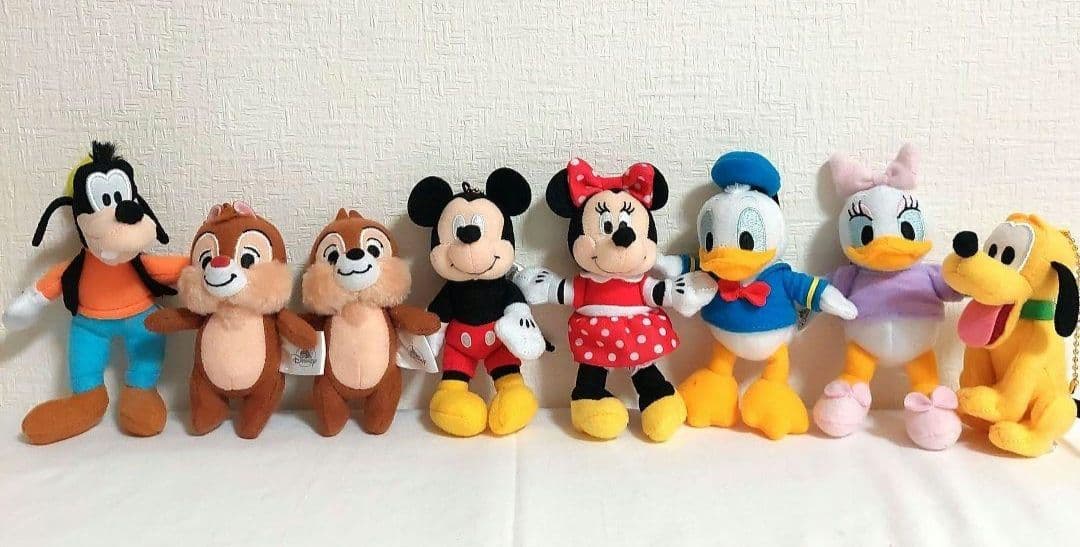 ディズニー ぬいぐるみキーホルダー 8体セット ミッキー&フレンズ