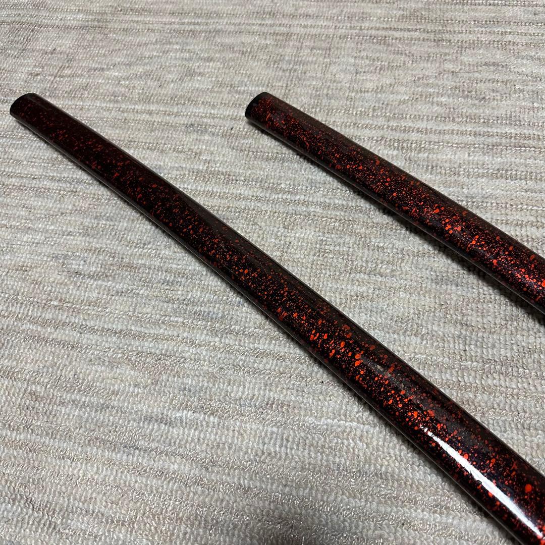 模造刀 黒赤鞘 二本セット