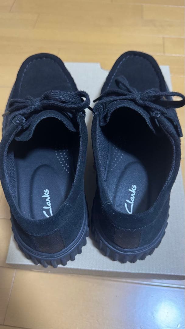 Clarks トーヒル ロー ブラック 25.5cm