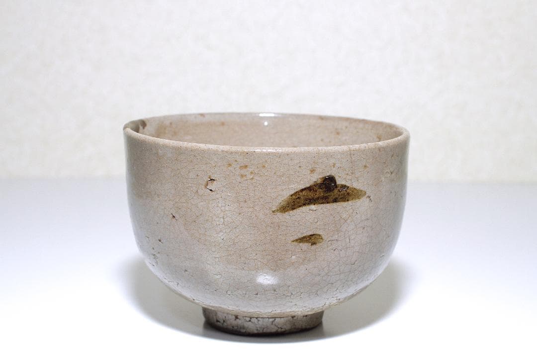 江戸初期 唐津 木原窯 鉄絵茶碗