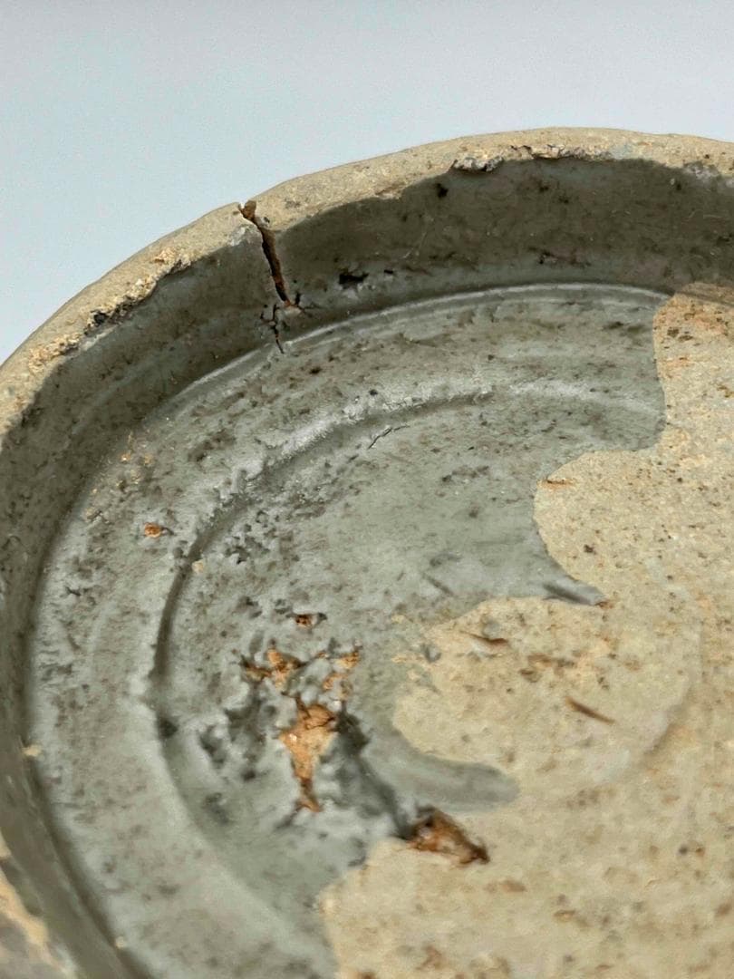 北宋時代 青磁弦紋水注 越州窯 水滴 水指 水差し 茶道具(C-