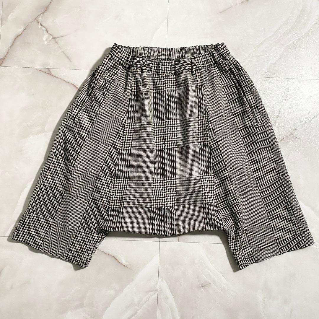 A16137 美品 コムデギャルソンコムデギャルソン　千鳥 ハーフサルエルパンツ