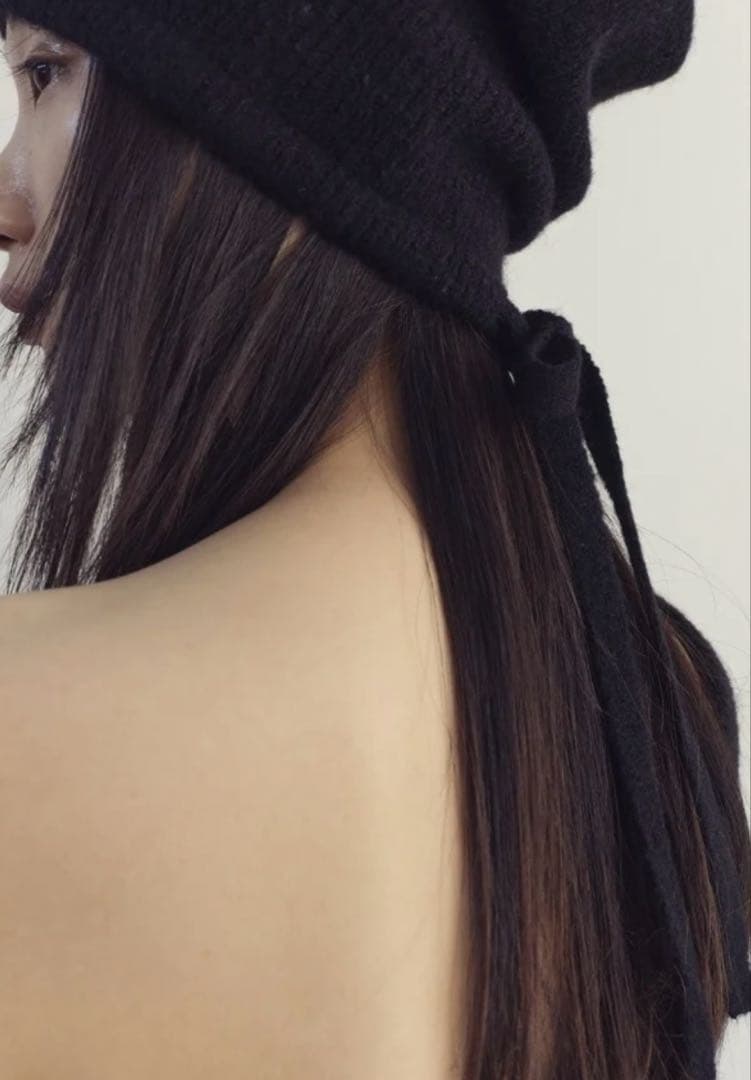 ROSARY MOON ロザリームーン♡Bucktail Knit Beanie レディース