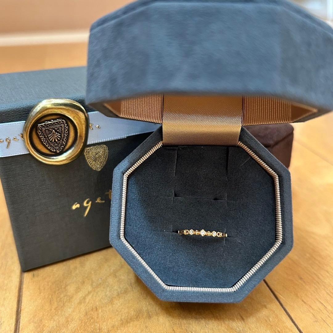 agete 10Kダイヤモンド リング