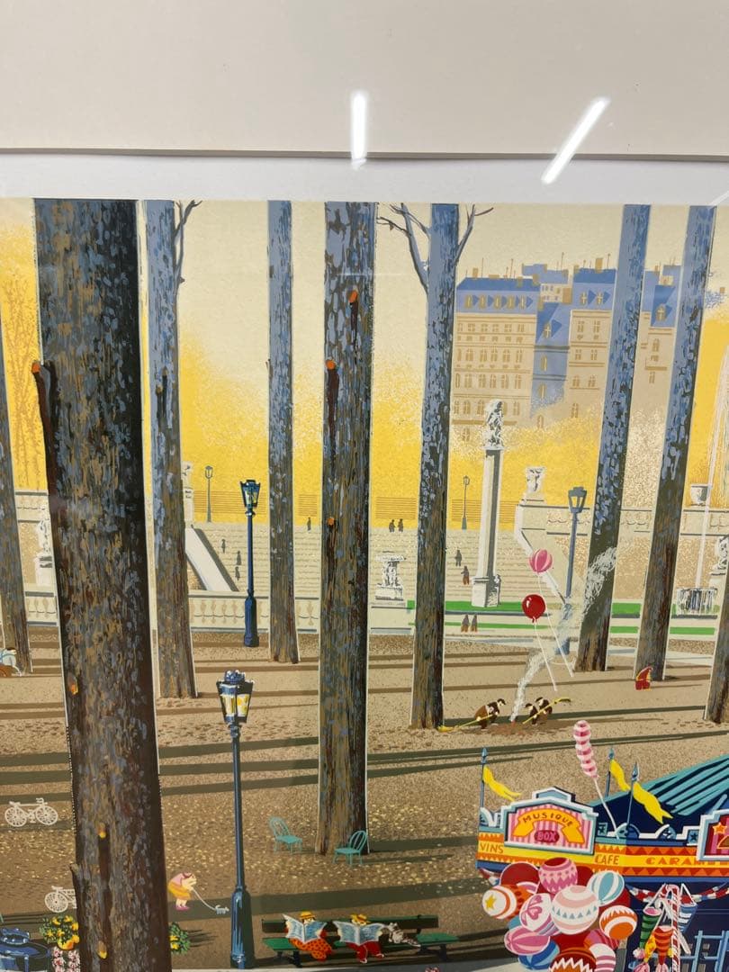 ヒロ・ヤマガタ シルクスクリーン作品 アコーディオンプレイヤー