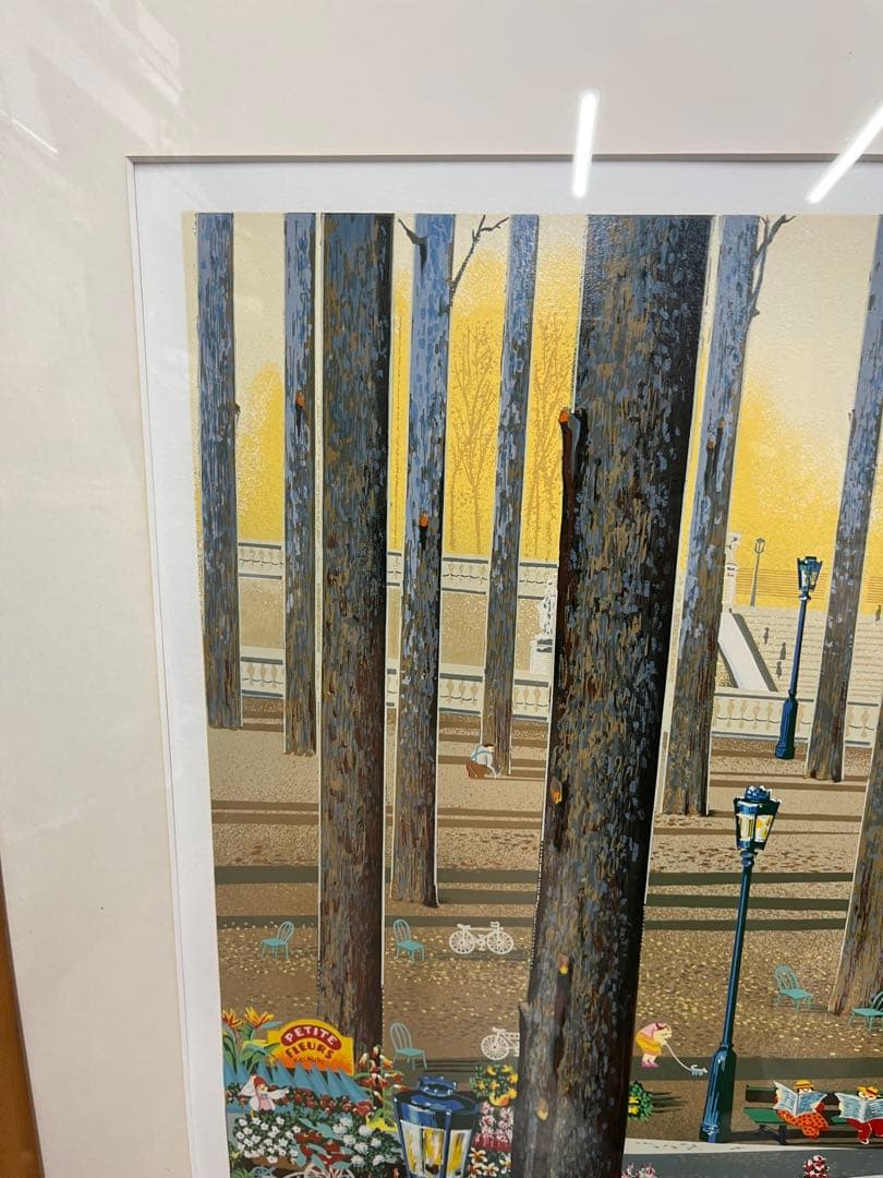 ヒロ・ヤマガタ シルクスクリーン作品 アコーディオンプレイヤー 恋人