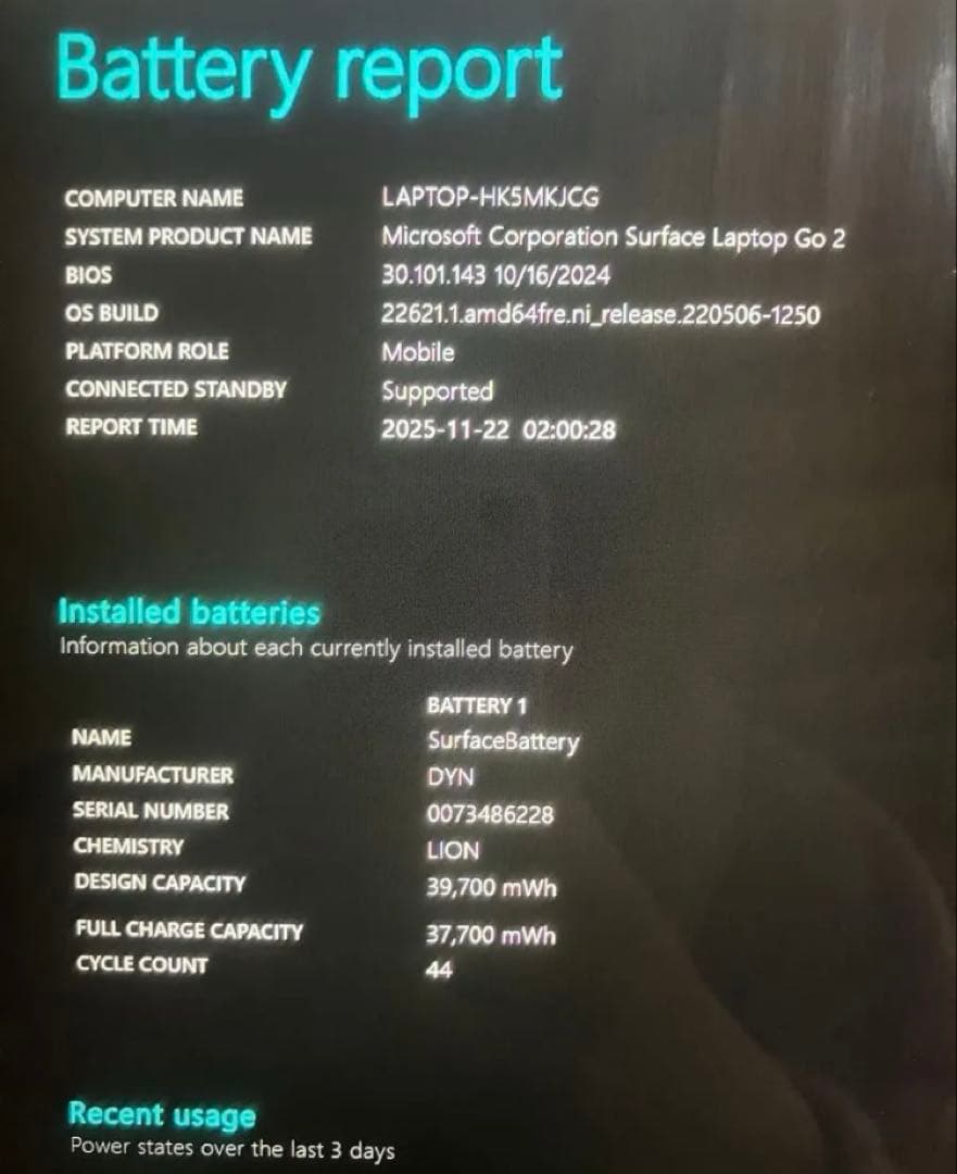 surface laptop Go2/256GB/箱・プロダクトキー・充電器付 - メルカリ