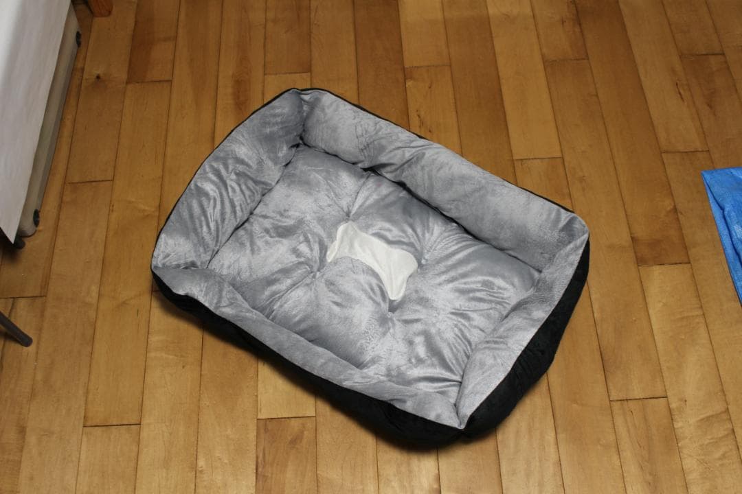 大型犬用ベッドクッション グレー×黒 Amazon.co.jp: NZAIZAI 噛んでも破れない犬用ベッド、ベッド
