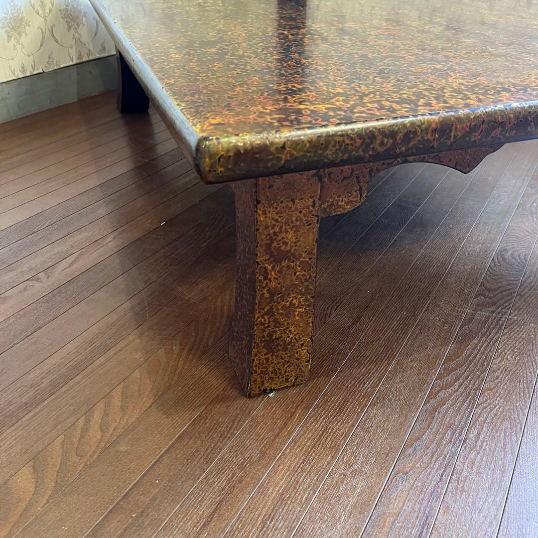 アンティーク】津軽塗り 座卓 ちゃぶ台 センターテーブル 座敷机 工芸