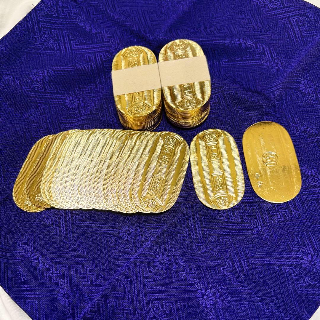 悪代官セット 慶長小判 二十五両 3包セット 金箔貼り 桂記章