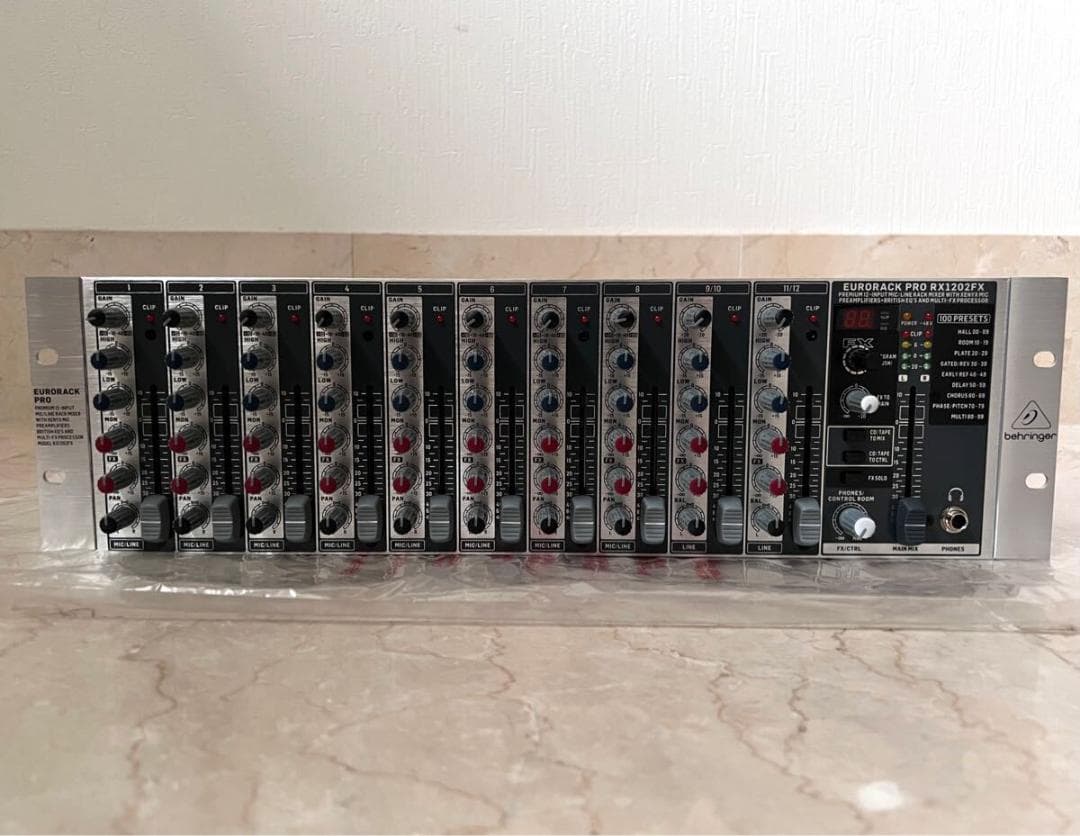 アナログミキサー 3Uサイズ 12ch マイクプリアンプ ラックマウントミキサー