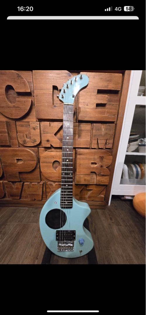 中古】FERNANDES ZO-3 エレキギター 水色 - メルカリ