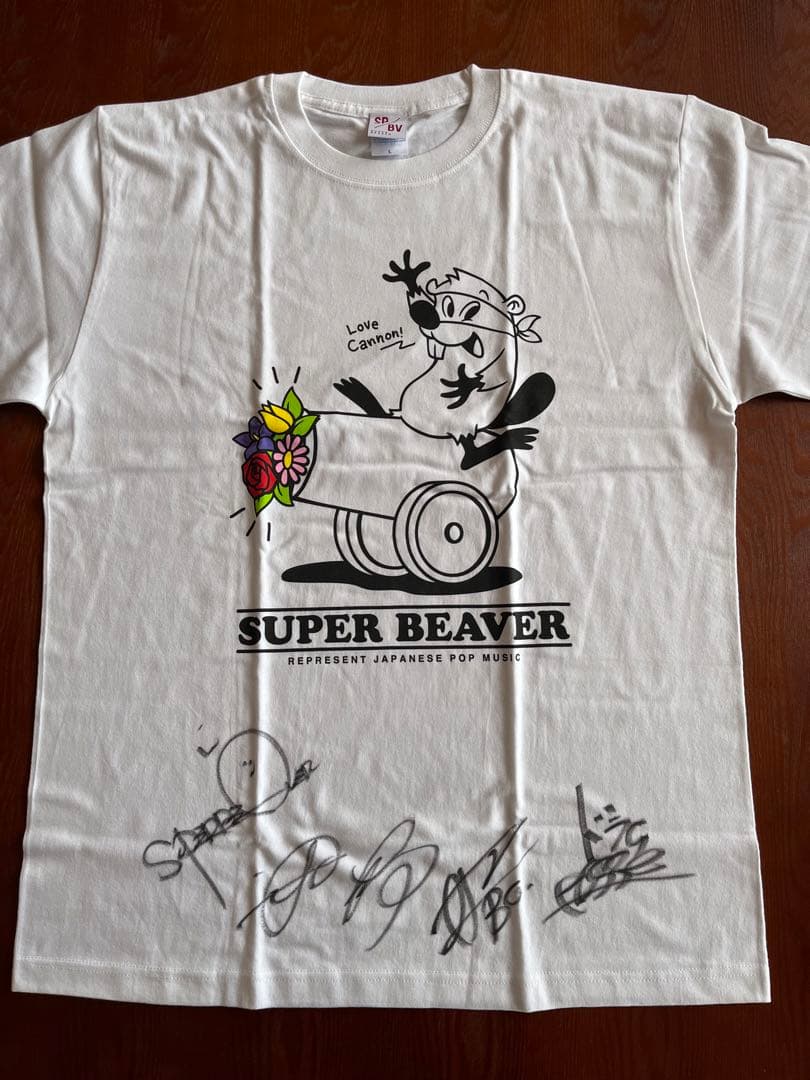 SUPER BEAVER メンバー直筆サイン入りTシャツ