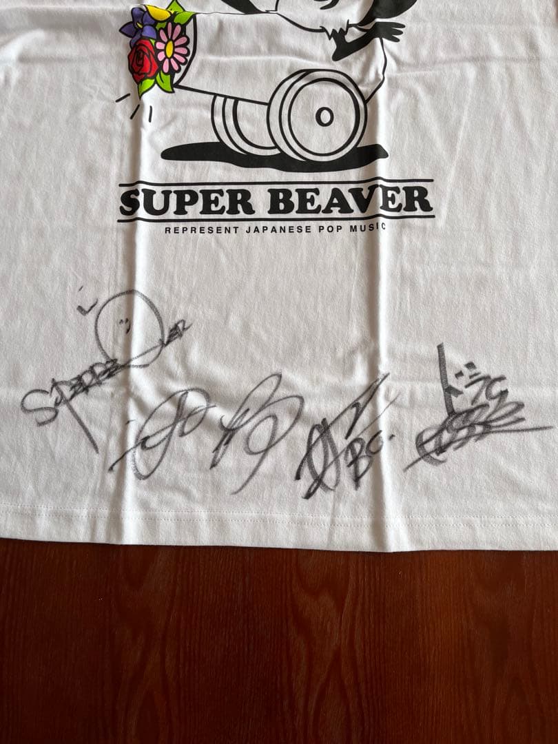 SUPER BEAVER メンバー直筆サイン入りTシャツ